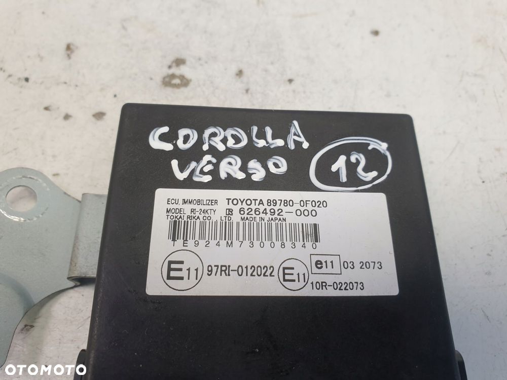 Corolla Verso II MODUŁ IMMOBILIZERA IMMO - 10