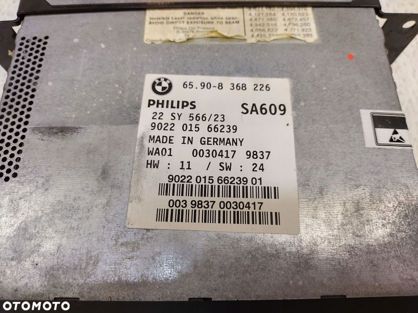 BMW X5 E53 CZYTNIK NAVIGACJI DVD MODUŁ GPS PHILIPS 8368266 8368141 - 7