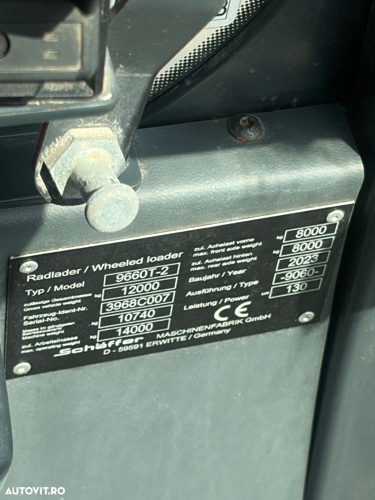 Schäffer 9660T-2, an 2023, 970 ore de lucru originale - 16