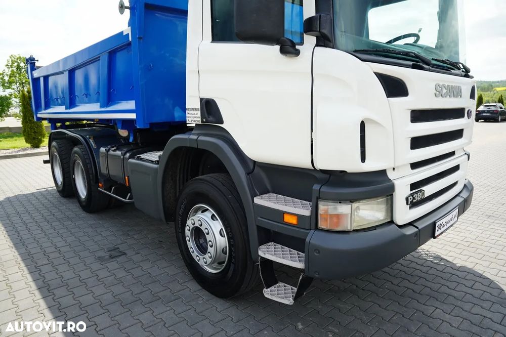 Scania P 380 / 6x4 / WYWROTKA DWU-STRONNA / HYDROBURTA / BOARDMATIC / MANUAL / - 16