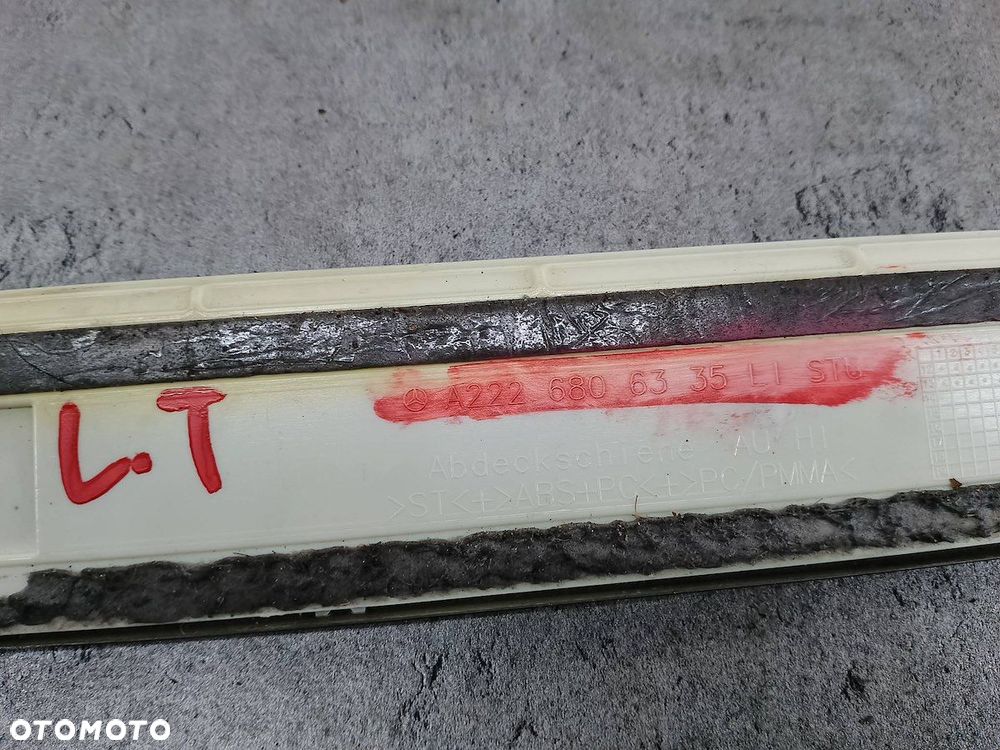 LISTWA PROGOWA WEWNĘTRZNA LEWY TYŁ MAYBACH X222 A2226806335 - 2