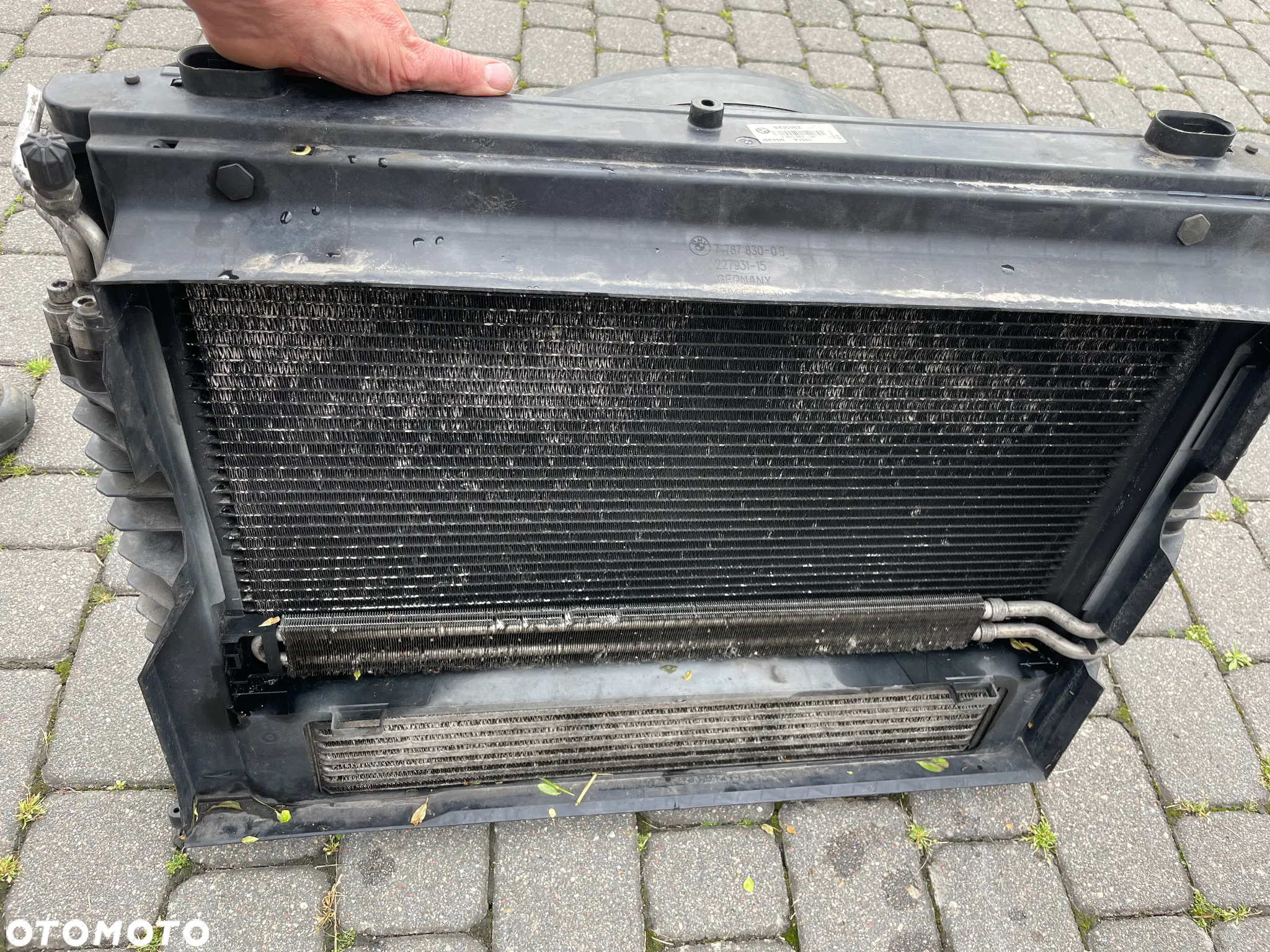 BMW E60 PRZÓD KOMPLETNY ZDERZAK PAS MASKA LAMPA XENON BŁOTNIK LEWY PRAWY TITANGRAU - 13