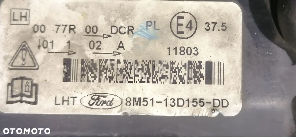FORD FOCUS MK2 II LIFT 08r  LAMPA XENON LEWY PRZÓD 8M51-13D155-DD EUROPA - 4
