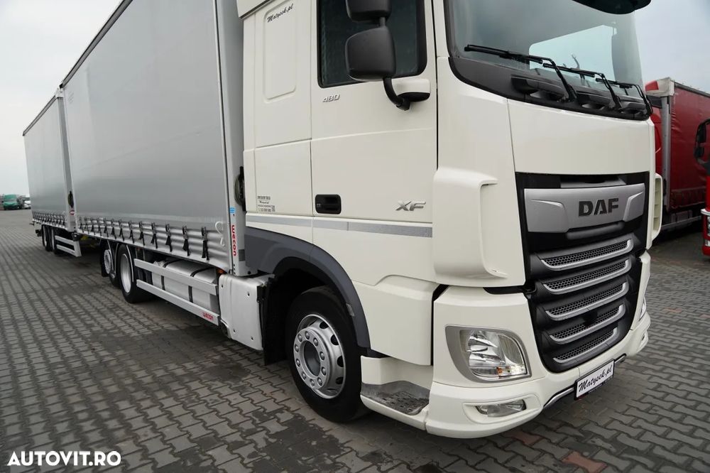 DAF XF 480 / COMBINAȚIE TANDEM / SSC / PUNTE RIDICATĂ / REMORCA WECON / SAF / - 6