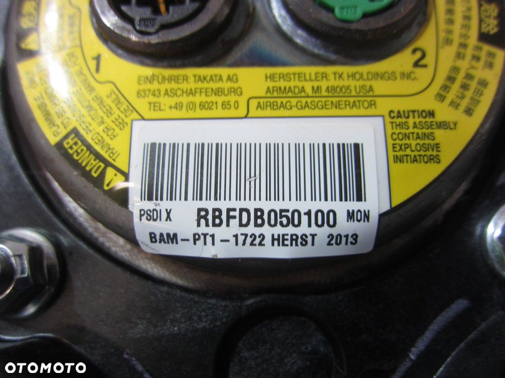 BMW X5 F15 F16 F25 AIRBAG PODUSZKA KIEROWCY USA 32306865325 32306888432 - 9