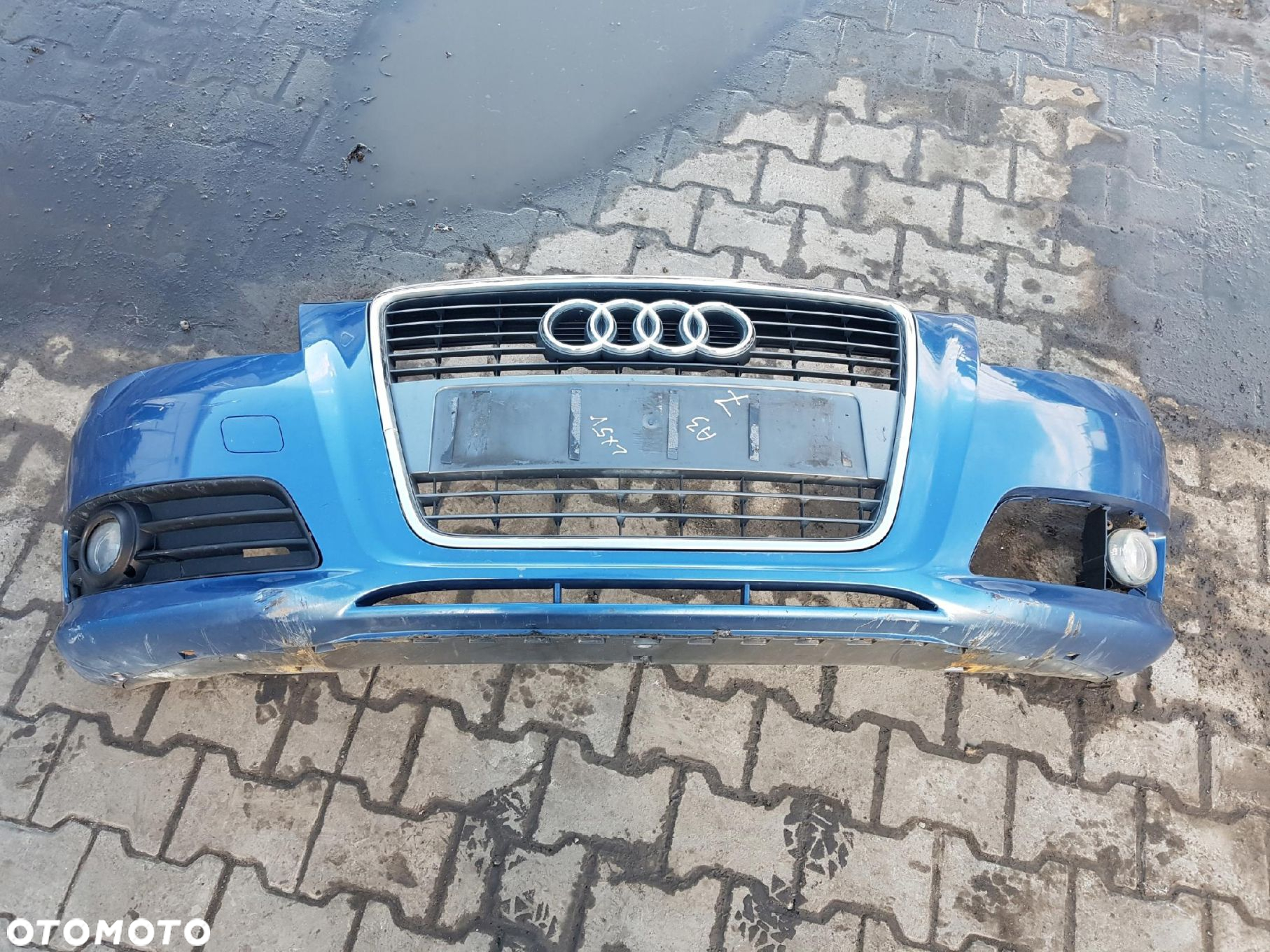 AUDI A3 8P LIFT 08-12r ZDERZAK PRZÓD GRILL LX5V - 3