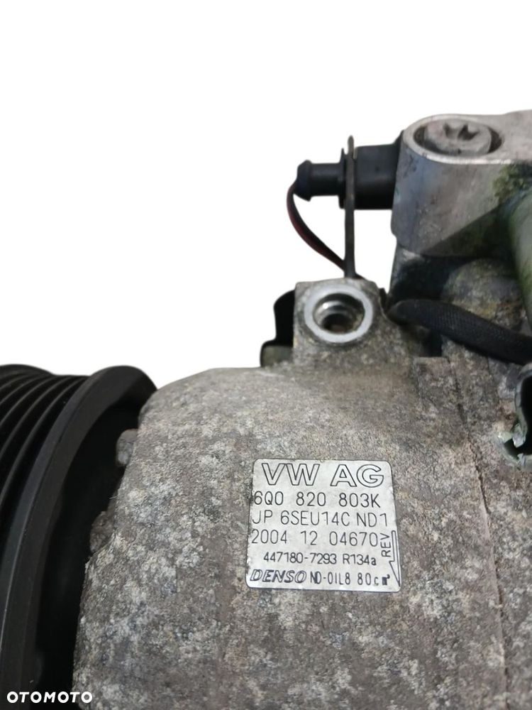 SPRĘŻARKA KLIMATYZACJI SKODA FABIA I 1.2 6Q0820803K 6SEU14C 447180-7293 - 4