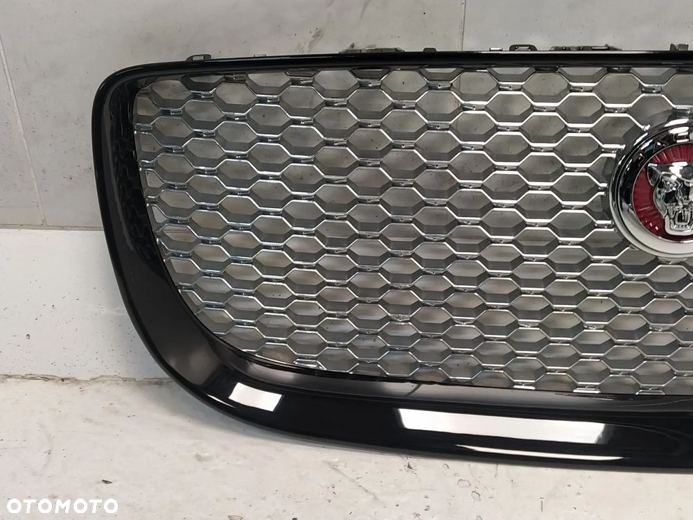 JAGUAR XJ X351 LIFT GRILL ATRAPA CHŁODNICY MASKOWNICA ZNACZEK CZARNY CHROM ORYGINAŁ - 7