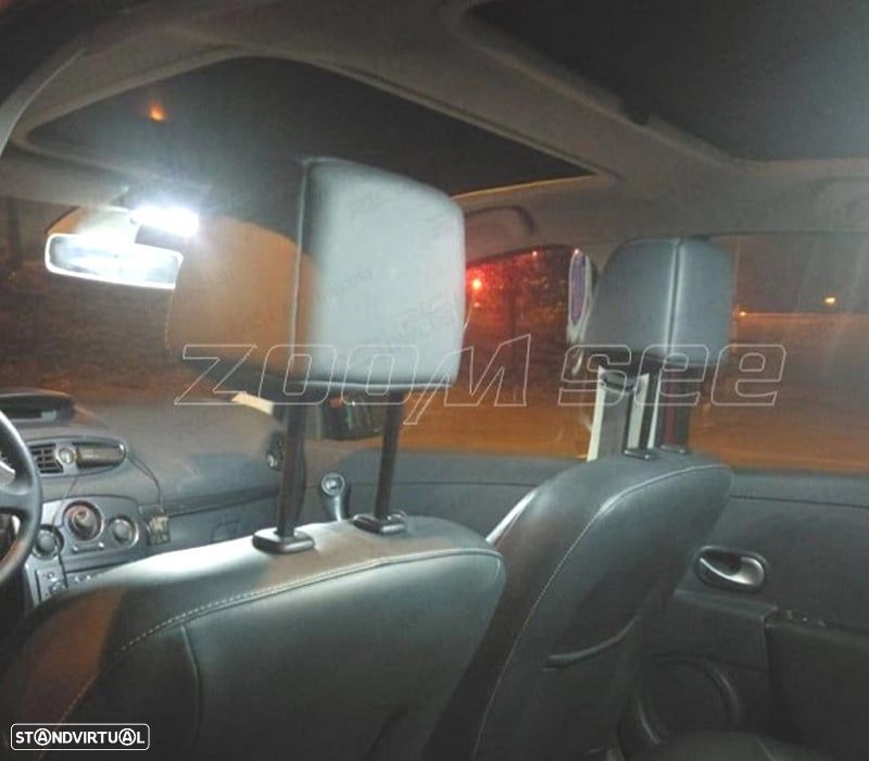 KIT COMPLETO 15 LAMPADAS LED INTERIOR PARA RENAULT CLIO III MK3. GRANDTOUR 06-12 - 5