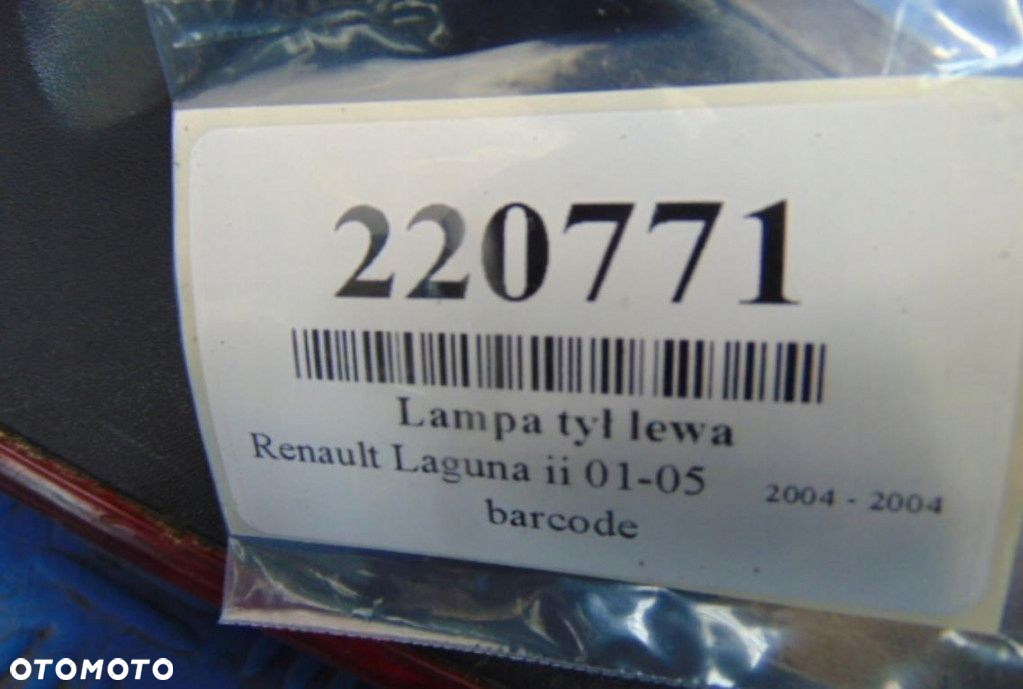 RENAULT LAGUNA II LAMPA TYLNA LEWA - 8