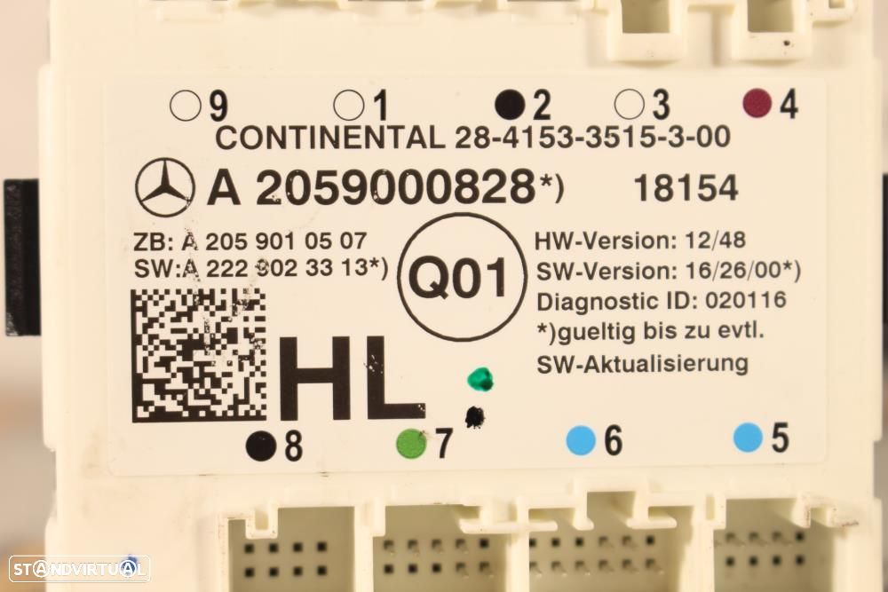 Módulo Eletrónico Mercedes-Benz C-Class (W205)  A2059000828 / A2059010 - 7