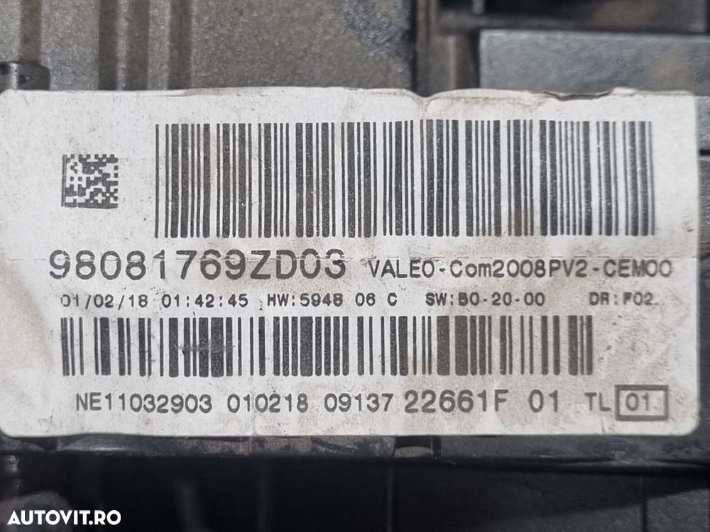 Spirala volan Peugeot 2008 Facelift 2016 - 2019 (1299) 98081769zd03 - 4