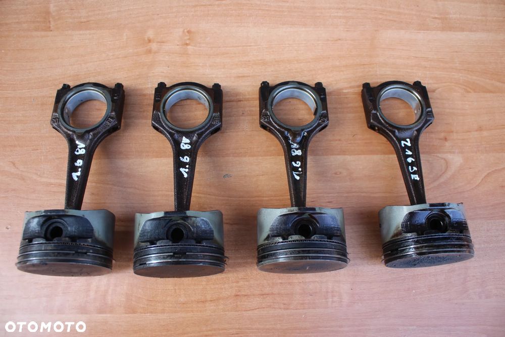 TŁOK TŁOKI KORBOWODY OPEL CORSA C COMBO MERIVA A ASTRA G 1.6 8V Z16SE