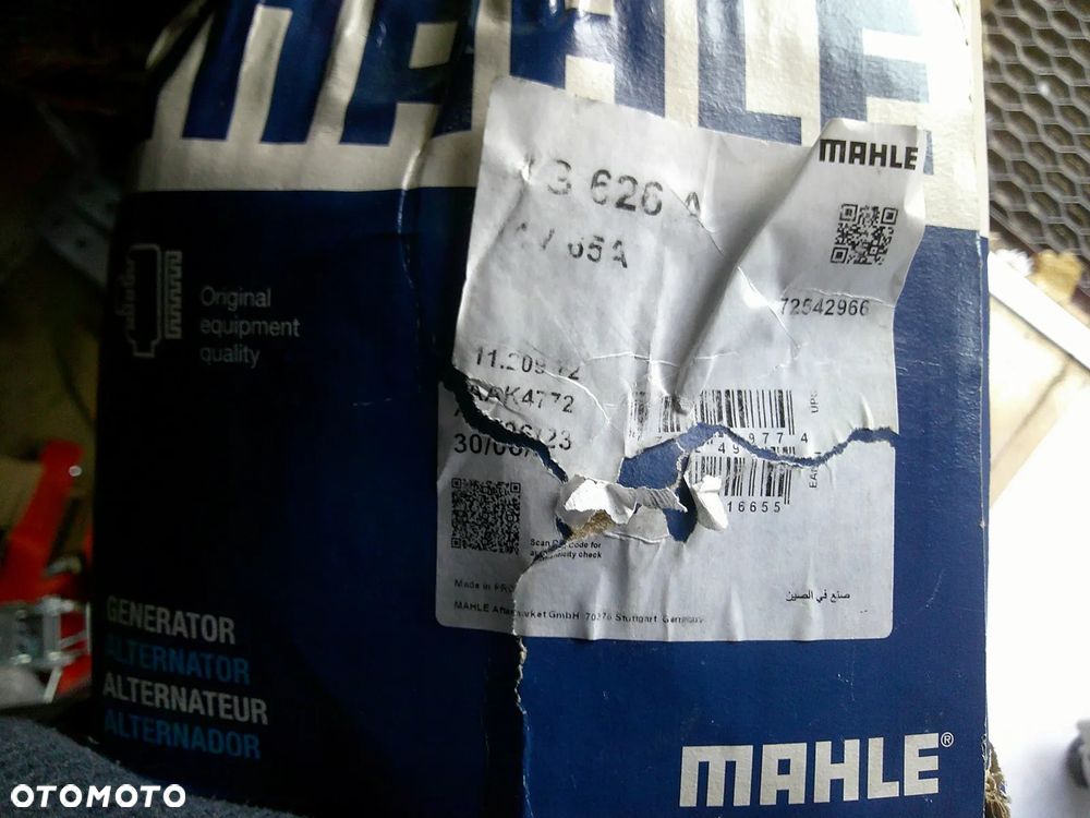 MAHLE ALTERNATOR DEUTZ CASE FENDT RENAULT CARRARO GONDONI HOLDER KRAMER 14V 65A - 2