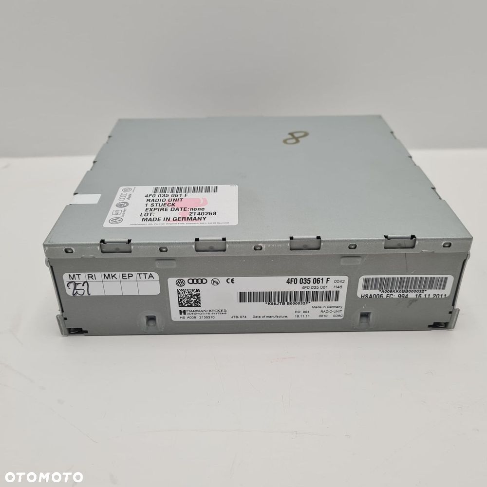 vw touareg 7p tuner radiowy radio - 1