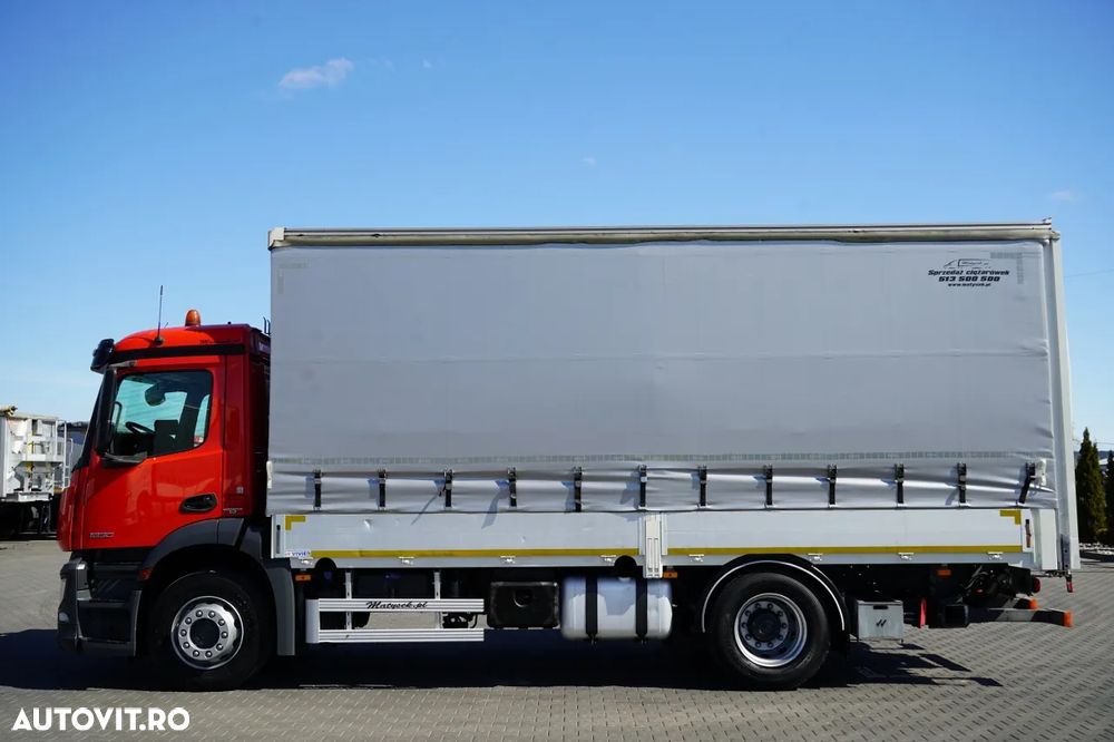 Mercedes-Benz ANTOS 1830 / CORTINĂ - 6,5 M / 4x2 / SOLO / DHOLLANDIA LIFT 2000 KG / EURO 6 - 3