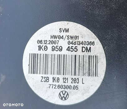 AUDI A3 8P VW TOURAN 1T GOLF V WENTYLATOR CHŁODNICY 1.6 MPI ORYG 1K0121205N - 2