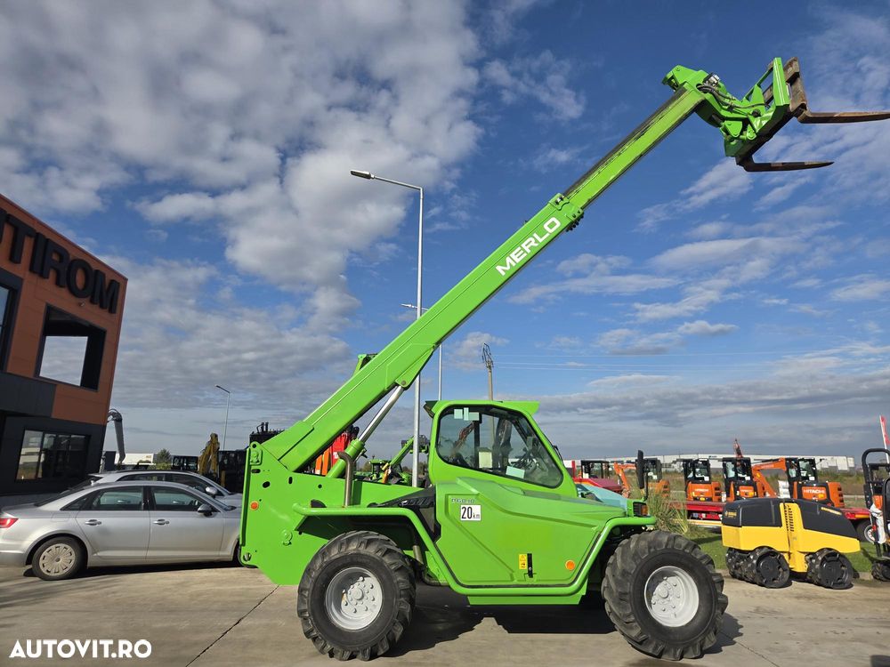 Merlo P60.10, TELESCOPIC la 10m, ridica 6tone, 2018, 2.5217h, furci, cupa, motor Deutz 110CP, cupa, latime 2,25m, 5,5m pe orizontala, STARE FOARTE BUNA, posibilitate leasing  2 ani-PROMOTIE 51.900 EUR+Tva - 1