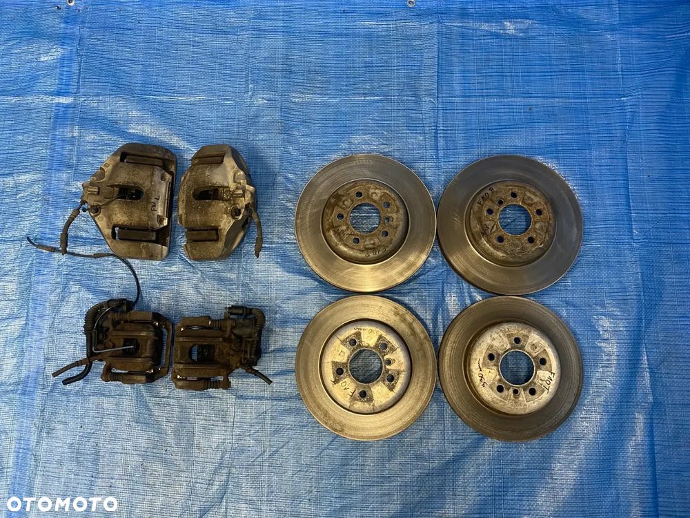 BMW F10 F11 535i SWAP KOMPLET ZACISKI TARCZE HAMULCOWE PRZÓD 348MM TYŁ 330MM  JARZMA PRZEDNIE TYLNE KOMPLET ORYGINAŁ BMW - 1
