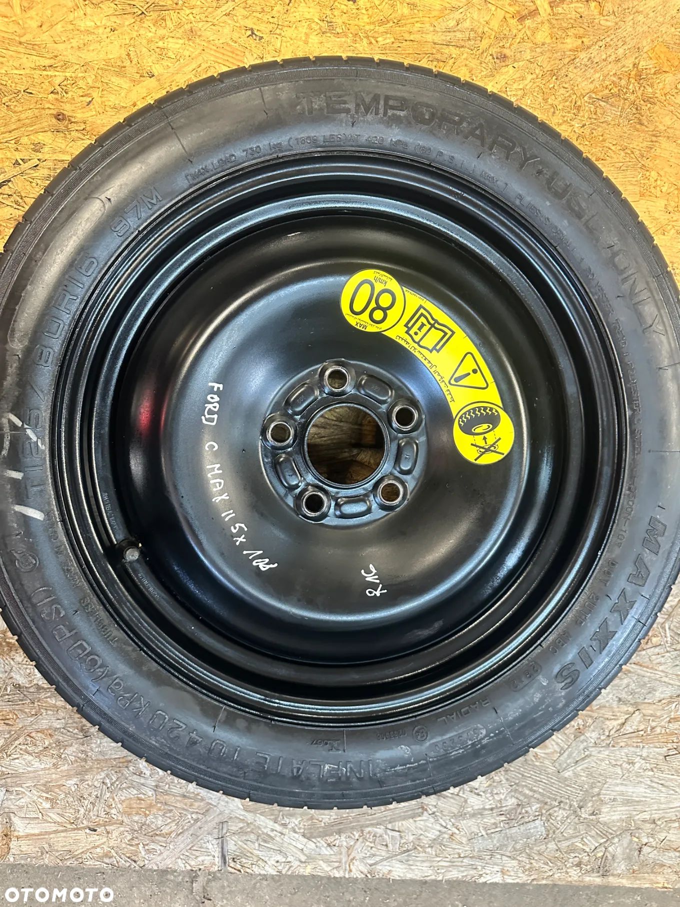 FORD C MA X 2 MK2 KOLO DOJAZDOWE 5X108  125/80 r16 - 1