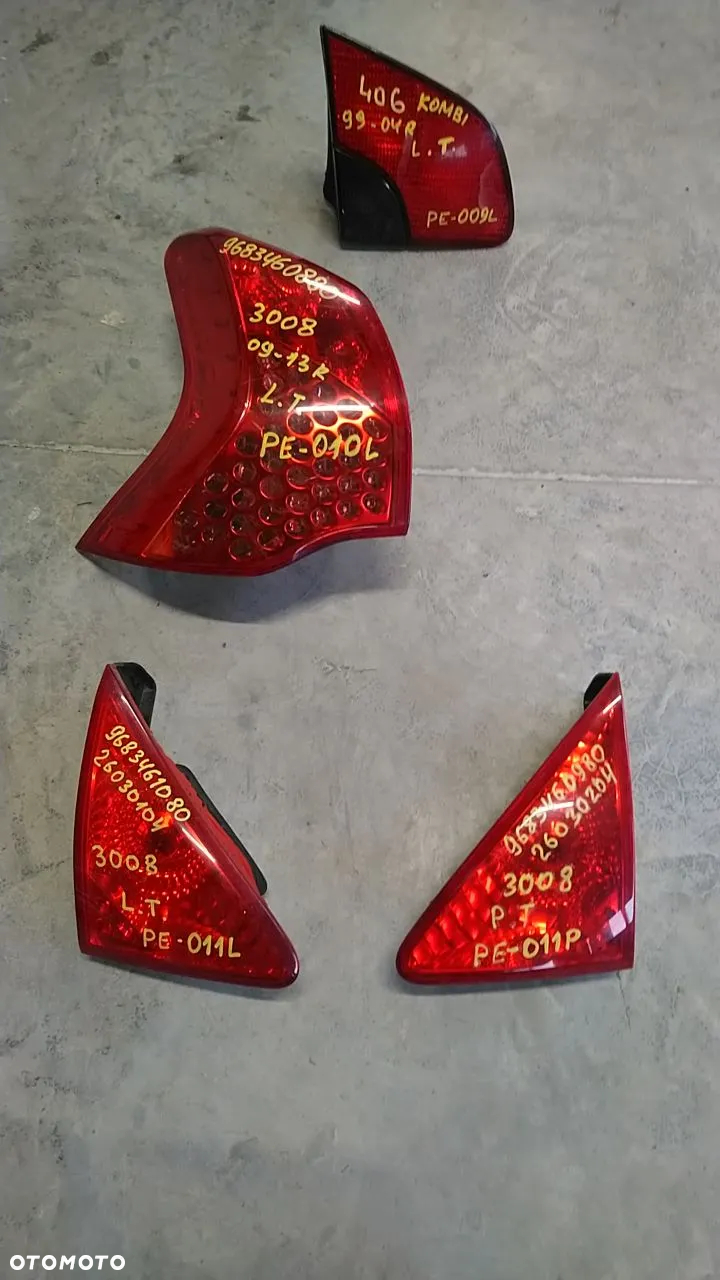 LAMPY TYŁ LEWE PRAWE PEUGEOT - 10