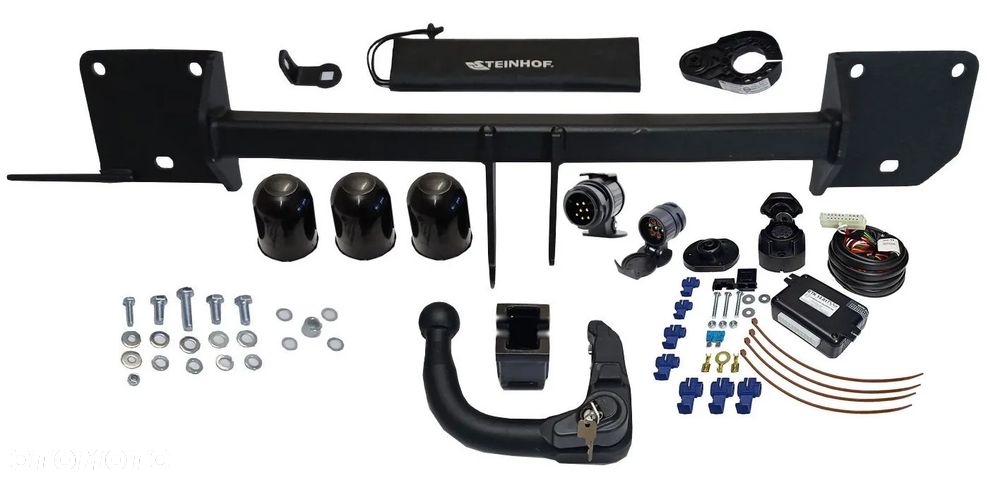 WERTYKALNY HAK HOLOWNICZY Z KULĄ ZABEZPIECZONĄ KLUCZYKIEM BMW X1 E84 2009-15+MODUŁ13PIN - 2