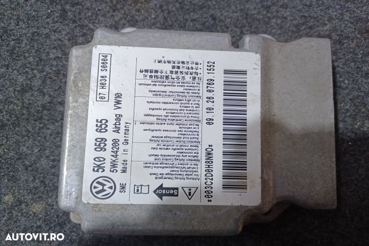 Calculator airbag 5K0959655 Volkswagen VW Golf 5 [2003 - 2009] Hatchb - 4