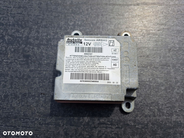 IVECO DAILY MODUŁ SENSOR PODUSZEK AIRBAG 607630800G