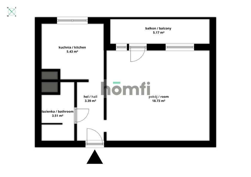 Idealne dla pary | Jabłeczna | Balkon blisko Um