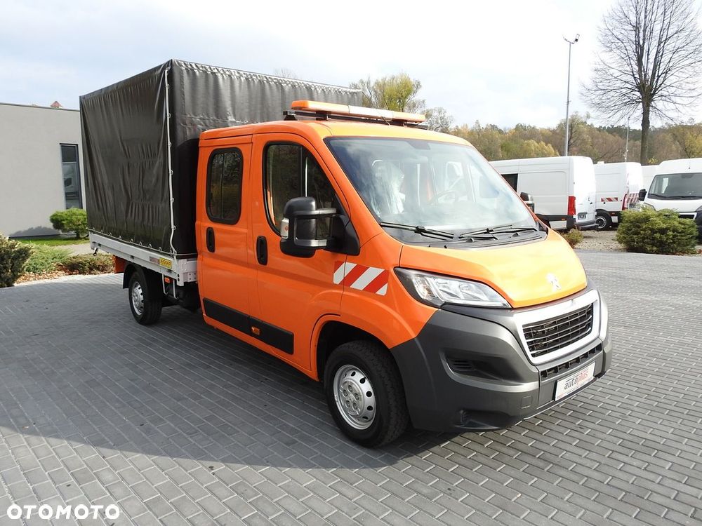 Peugeot BOXER SKRZYNIA PLANDEKA PODWÓJNA KABINA DOKA 7 MIEJSC KLIMATYZACJA PNEUMATYKA  140KM - 5