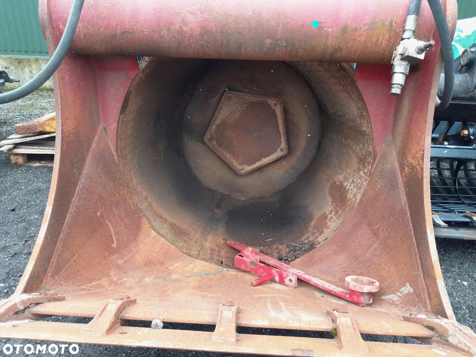 Łyżka ażurowa przesiewająca sortująca hydrauliczna bębnowa przesiewacz do koparki szerokość 130cm. - 12