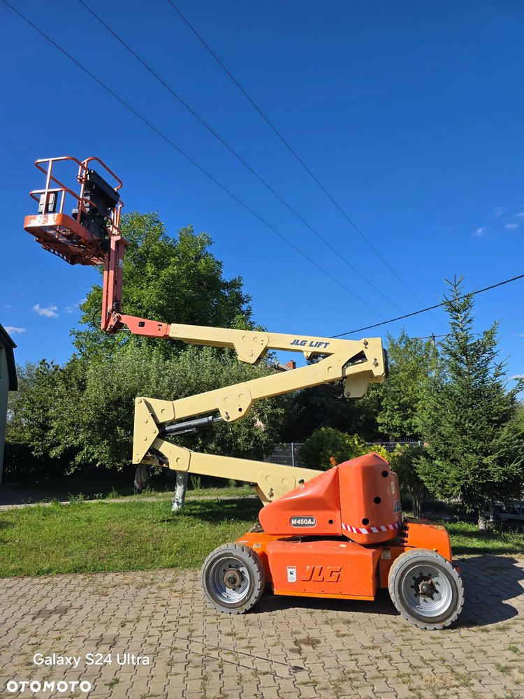 JLG M450AJ podnośnik przegubowo teleskopowy 16m Hybryda diesel+elektryczny //1267Mth// genie haulotte zwyżka Podnośnik koszowy podest ruchomy Access platform Cherry picker boom lift Koła nie brudzące - 6