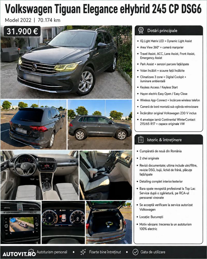 Volkswagen Tiguan 1.4 eHybrid OPF Elegance - 11