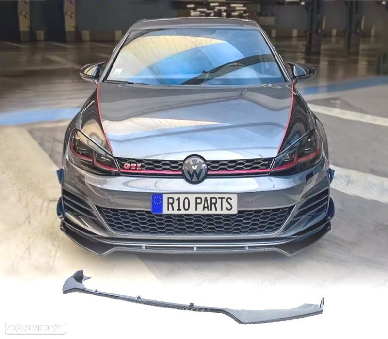 SPOILER LIP FRONTAL VOLKSWAGEN VW GOLF 7 7.5 CARBONO - 1