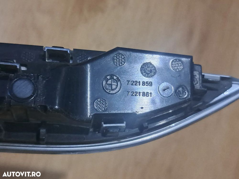 Ornament grila bandou semnalizare suplimantara stanga dreapta bara fata Original BMW F06 F12 F13 - 8