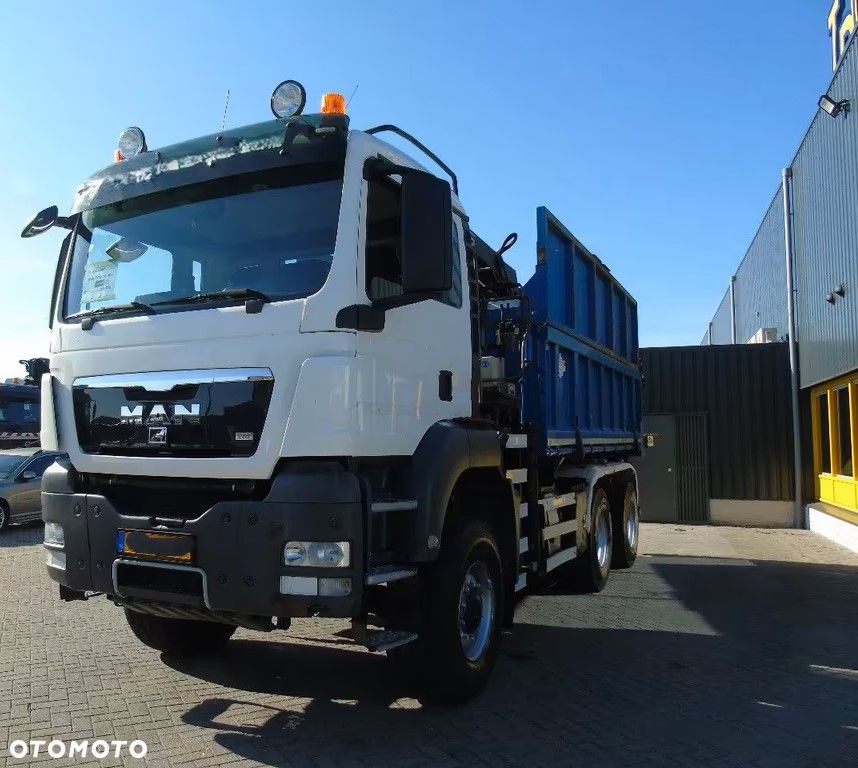 MAN TGS 26.400 6x6 – Wywrotka 3-stronna Meiller + Żuraw HIAB 166 E3 HIPRO – 429.222 km – Euro 4 - 26