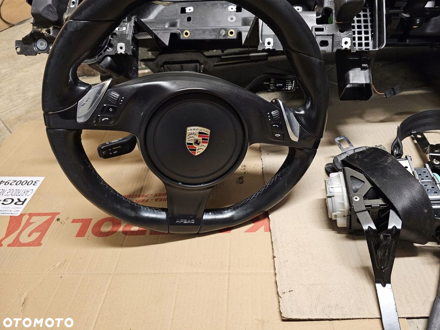 KONSOLA AIRBAG PASY KOMPLET PORSCHE CAYENNE 7P5 - 4
