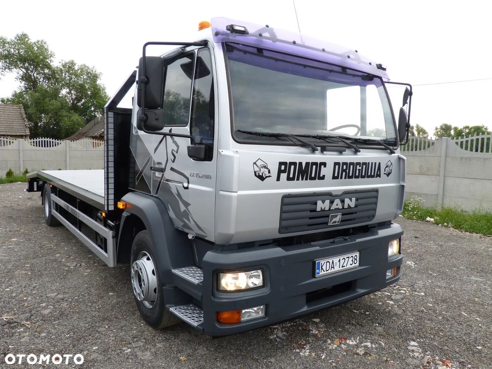 MAN LE 15.280 POMOC DROGOWA / AUTOLAWETA / SPECJALNY / DMC 15.000 KG / ŁADOWNOŚĆ 9.000 KG / PODUSZKI / DŁ.7.70 M - 3