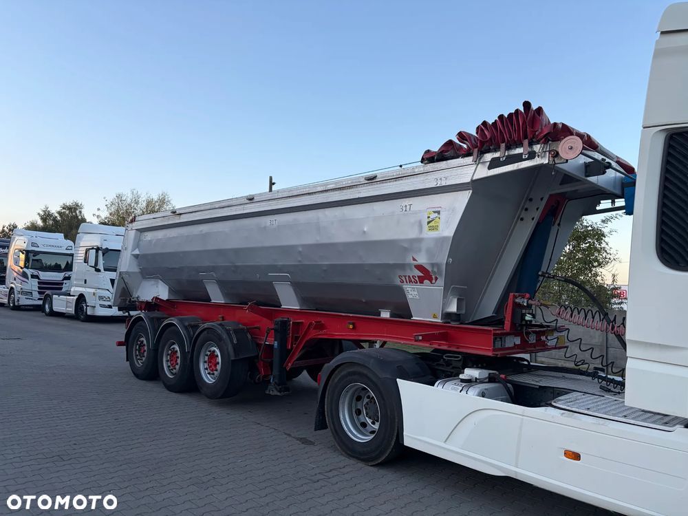 Stas 28m3 CAŁA ALUMINIOWA  SPROWADZONA OŚ PODNOSZONA - 1