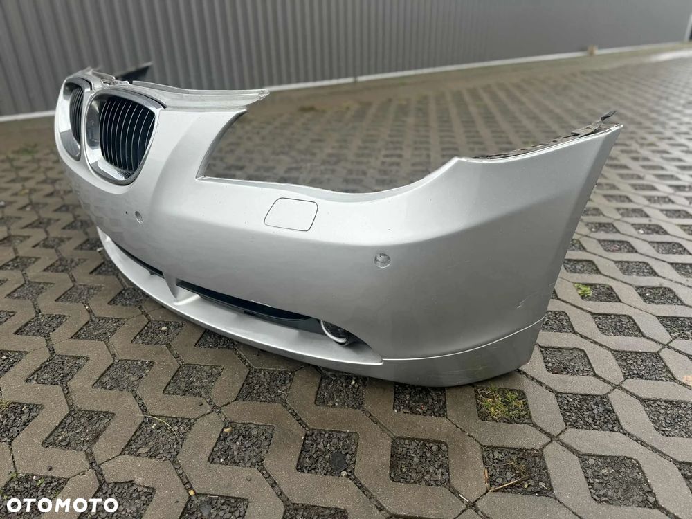 BMW 5 E60 E61 Zderzak Przód Przedni Kompletny 4xPDC Spryskiwacze Halogeny 354 - 12