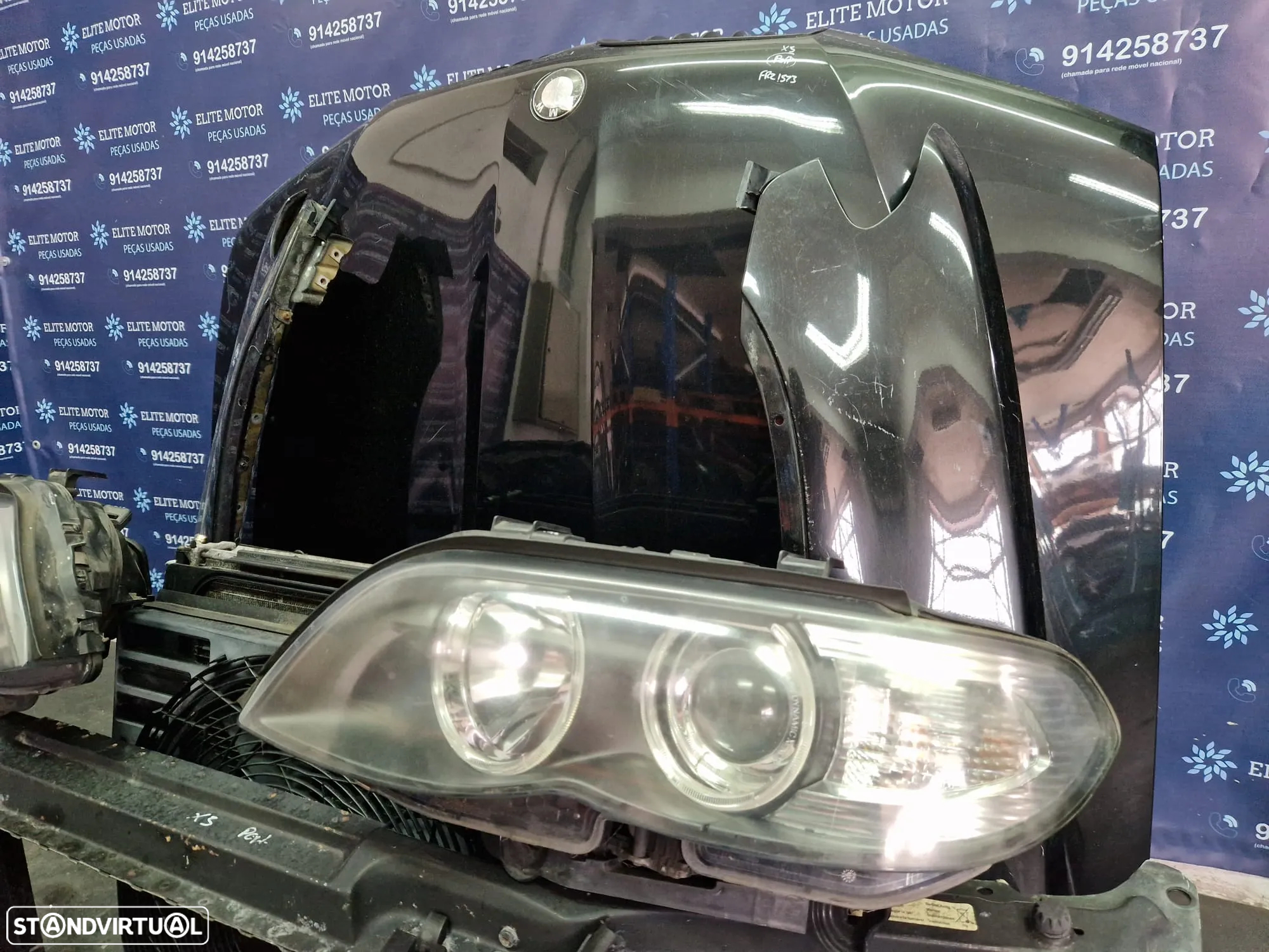 Frente completa usada BMW X5 E53 FACELIFT 3.0D capot parachoques oticas xenon guardalamas - 7