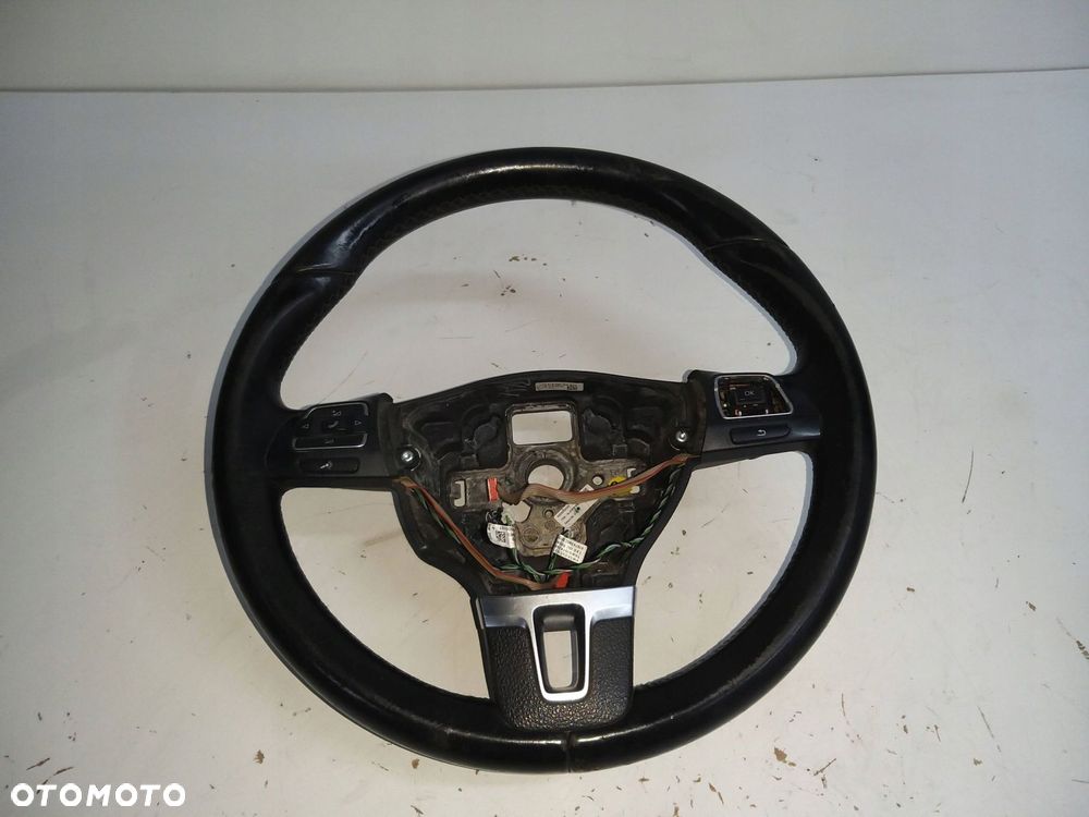 vw tiguan touran golf vi kierownica multifunkcja skóra łopatki 1t0419091ad - 1