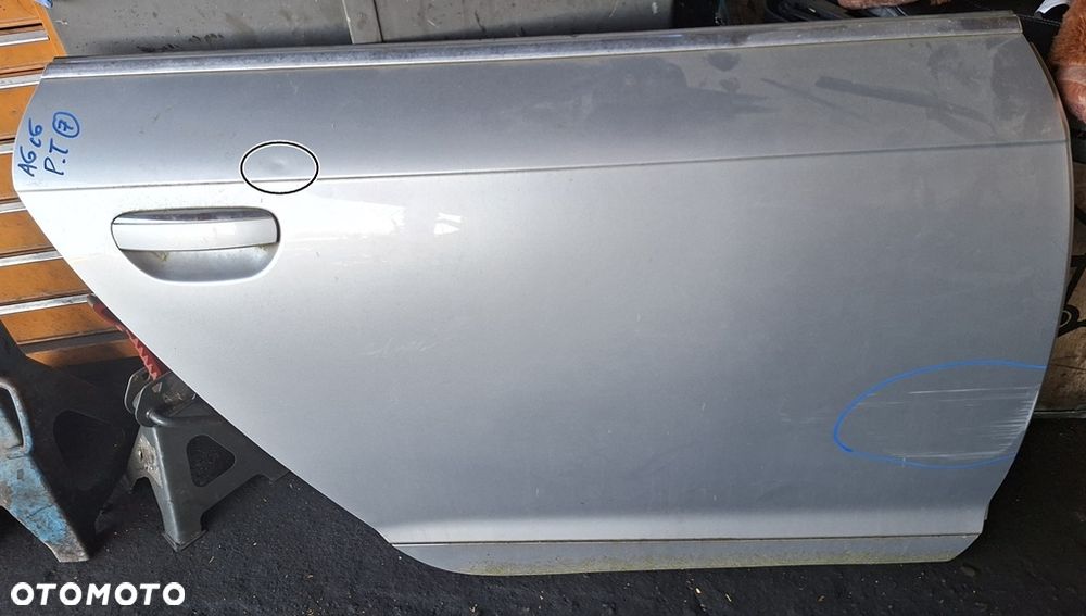 AUDI A6 C6 06r SEDAN DRZWI PRAWY TYŁ PRAWE TYLNE GOŁE - 1