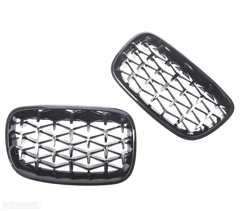 GRELHAS BMW X5 E70 X6 E71 07-14 DIAMANTE PRETO - 3