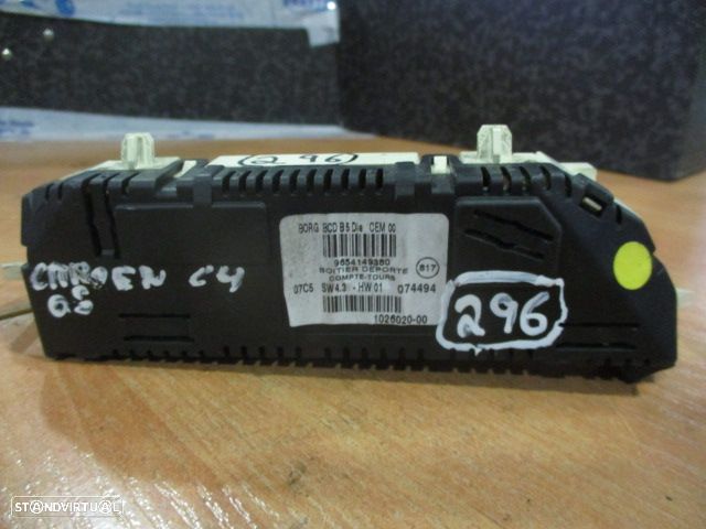 Display Relogio 9654149380 CITROEN C4 2005 CITROEN C4 2008 1.6HDI 90CV 5P CINZA - 2