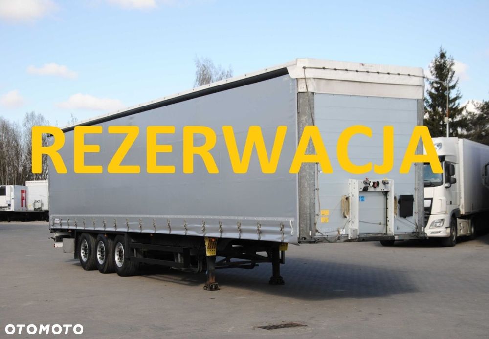 Schmitz Cargobull SCS kurtyna, podnoszona oś
