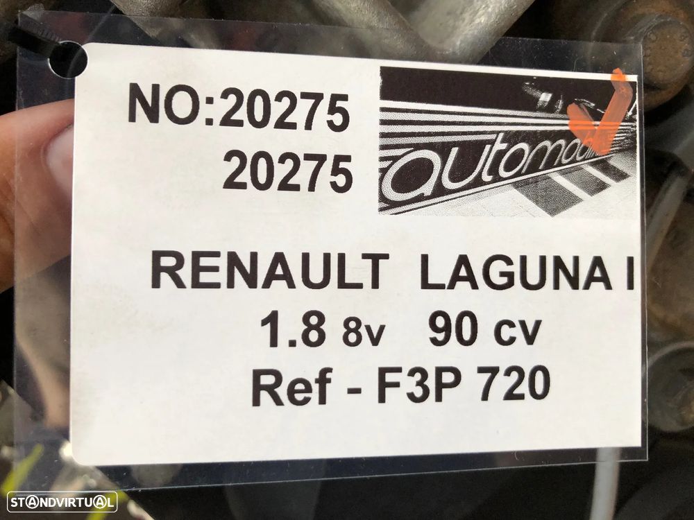 Motor Renault Laguna I 1.8 i 90 Cv de 1994 - Ref. F3P720  -  NO. 20275 - 7