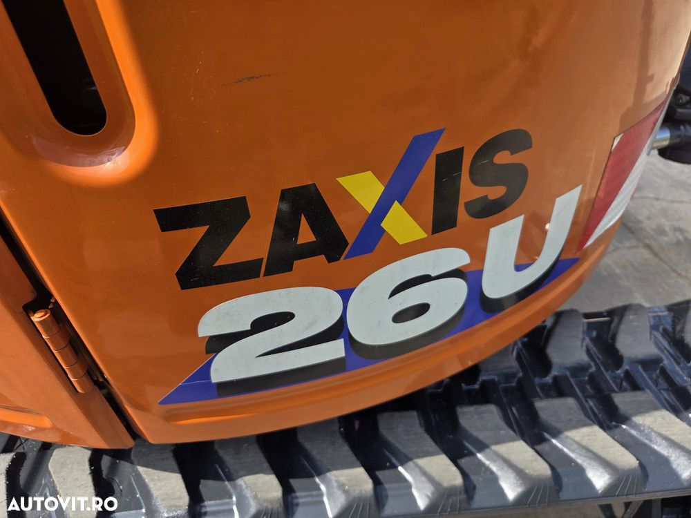 Hitachi ZX26U-6, 2023, 381h, CA NOU, CUPLA RAPIDA mecanica noua+3 cupe noi, Lama nivelare, inst picon pe brate, fara aer cond, latime 1,2m, ad sapare 3m, ridica 1,7t, masa operationala 2,7t, posibil leasing 4 ani-PROMOTIE 32.900 EUR+Tva - 14