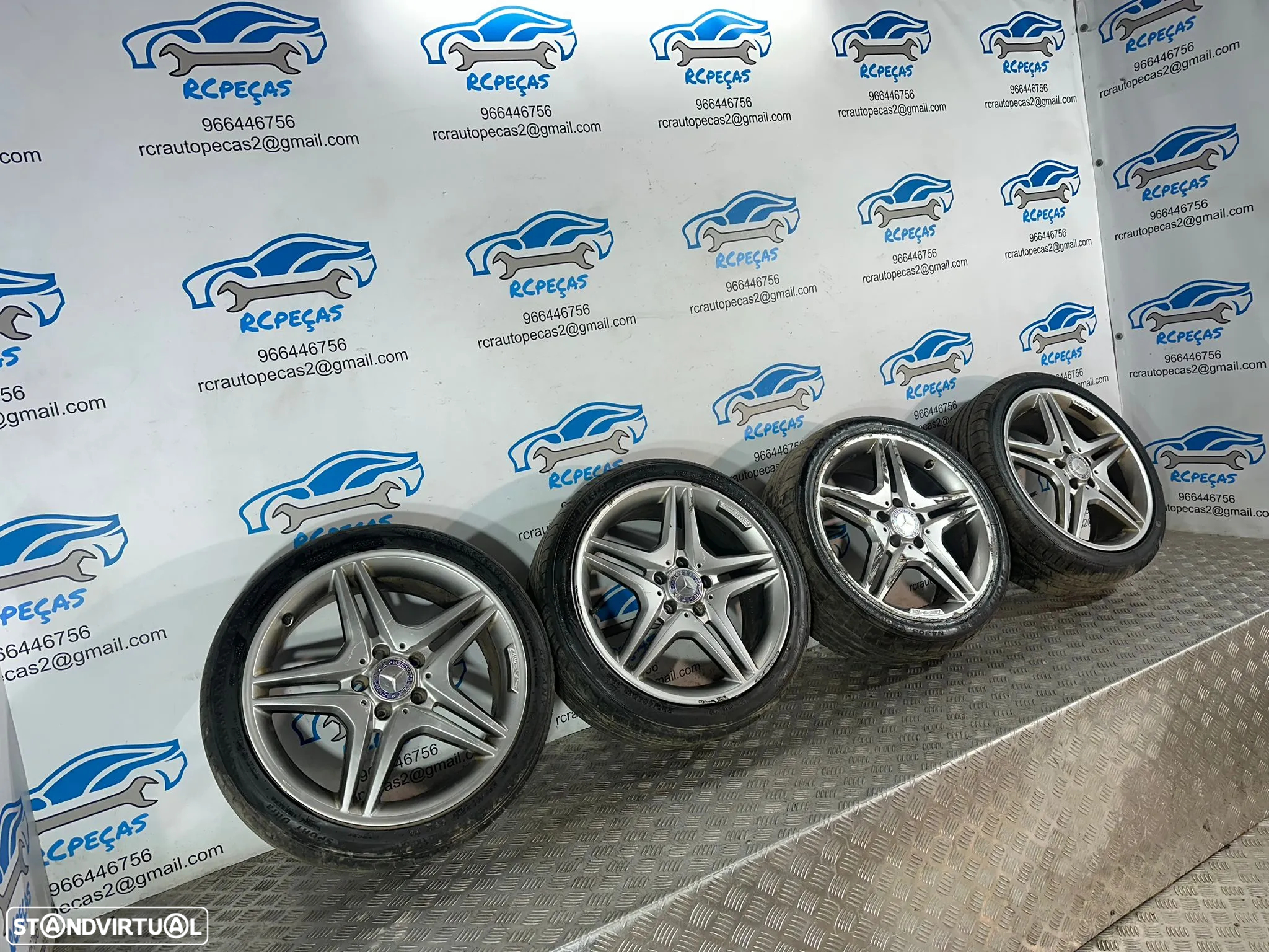 .Conjunto Jantes 18 Originais AMG Mercedes Benz 5x112 7.5J ET52 - 3