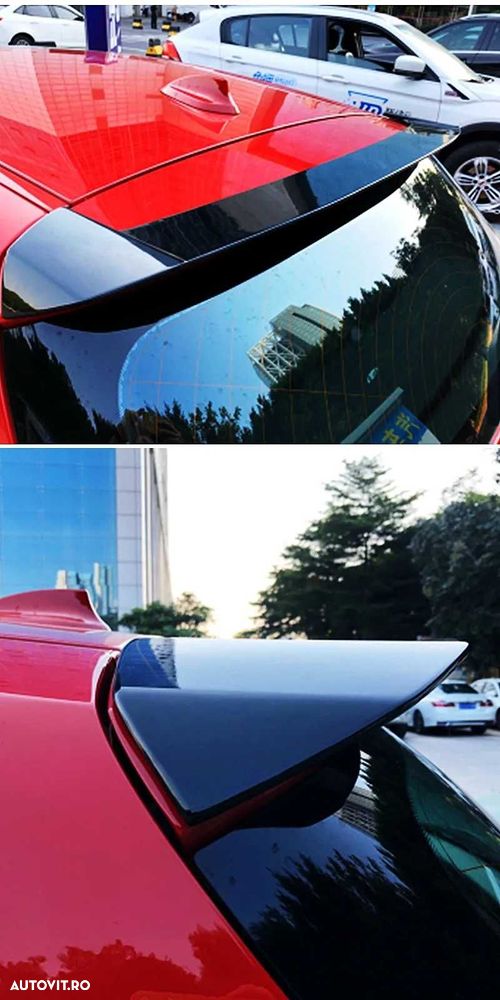 Eleron Luneta Lip Portbagaj Spoiler BMW Seria 1 E81 E87, Negru lucios - 6